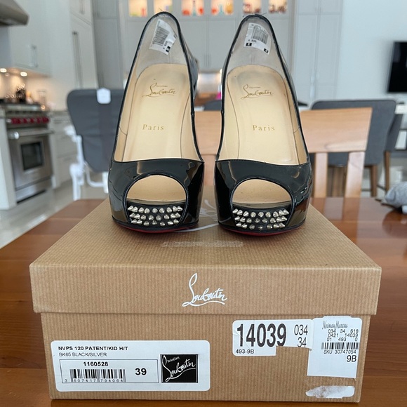 Christian Louboutin NVPS 120 PATENT/KID H/T - Picture 3 of 5